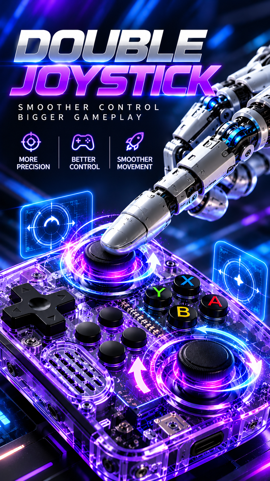 Arcade Boy double joystick controls